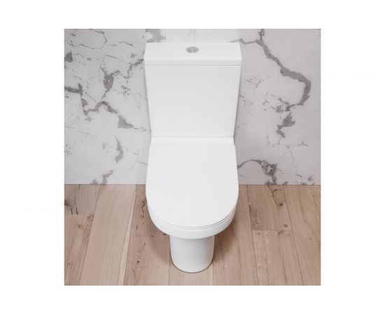 Унитаз-компакт Damixa Skyline безободковый, с сиденьем микролифт DX35C8600SC – изображение 5