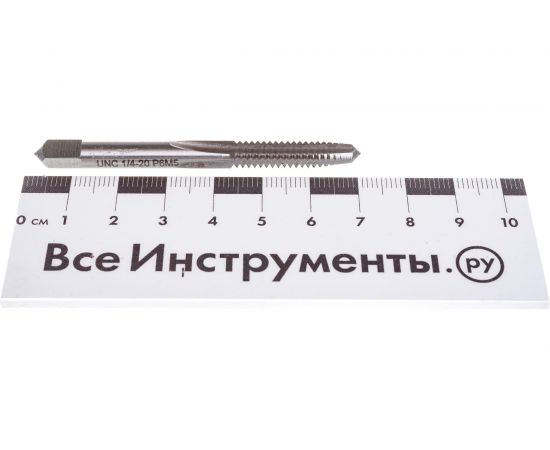 Дюймовый метчик TORNERI UNC 1/4 20 нитей Р6М5 комплект из 2-х штук 035368:580 – изображение 5