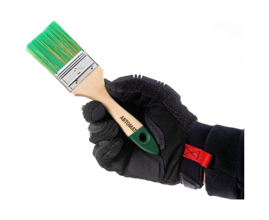 Плоская кисть для антисептиков и лазурей ZOLDER 50 х 12 мм, смешанная щетина, деревянная ручка 05014asz – изображение 6