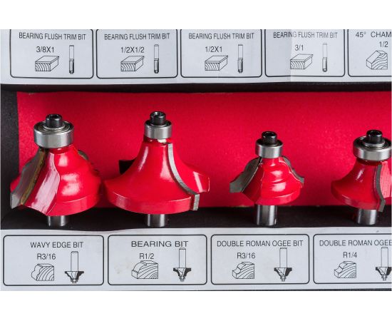 Набор фрез по дереву 35 предметов, хвостовик 8 мм Gigant G100-003 – изображение 6