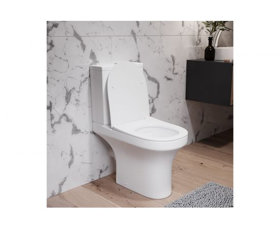 Унитаз-компакт Damixa Skyline безободковый, с сиденьем микролифт DX35C8600SC – изображение 6