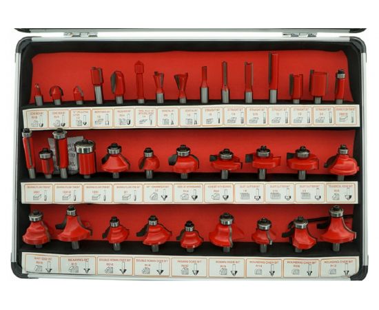 Набор фрез по дереву 35 предметов, хвостовик 8 мм Gigant G100-003 – изображение 9