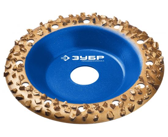 Наклонная обдирочно-шлифовальная чашка №3 ЗУБР 125 мм, крупное зерно ВК8 33435-3 