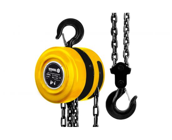 Цепная таль VOREL 3м х 2000кг 80752 
