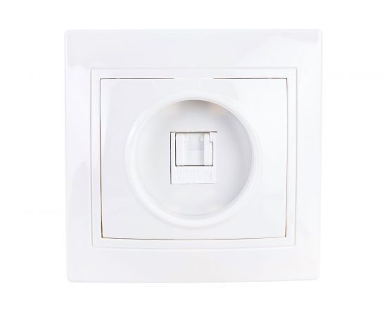 1местная компьютерная розетка IEK КВАРТА белый EKK10-K01-DM 