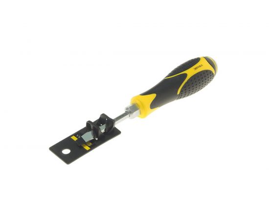 Шлицевая отвертка SL6.5х 75мм H6мм магнитная ударная силовая с держателем ЭВРИКА ER-4SA-04H 