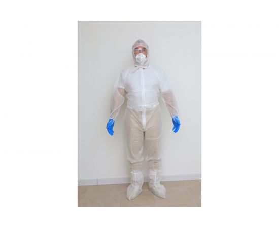 Защитный одноразовый нестерильный комбинезон РЕАЛ, плотность 40-42 г/кв.м, размер XXL, 1603003000276 