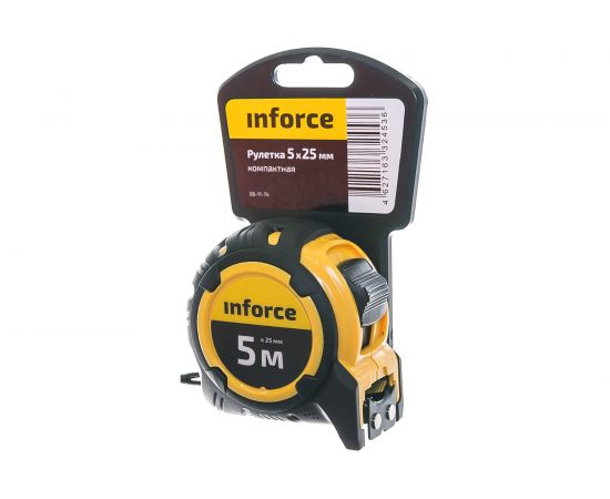 Рулетка компактная 5Х25 Inforce 06-11-74 