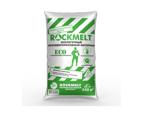 Противогололедный реагент 20кг Rockmelt ECO 63418 