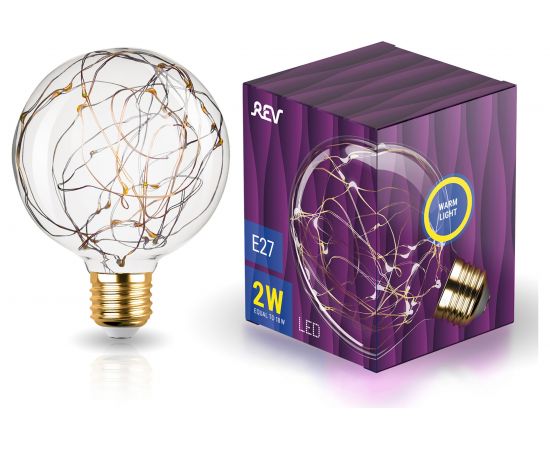 Светодиодная лампа REV VINTAGE Copper Wire шар G95, E27, 2700K, DECO Premium, 32444 7 