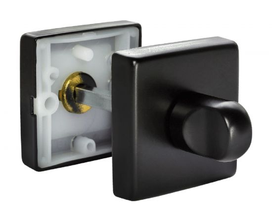 Дверная завертка MORELLI LUX-WC-SQ NERO, цвет - черный 9012329 