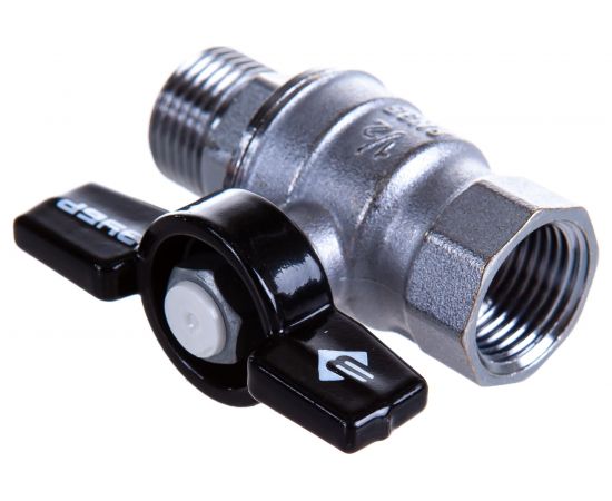 Кран шаровой полнопроходной (1/2"; мама-папа) для трубопровода Зубр 4-51324-C-1/2 – изображение 2