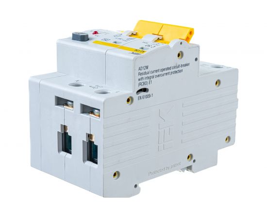 Дифференциальный автоматический выключатель тока IEK АД-12М C, 50A, 30mA, тип A, 4.5kA, 2п, 4 модуля MAD12-2-050-C-030 – изображение 2