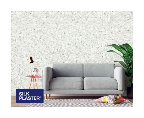 Жидкие обои Absolute Серебристо-белый 1.053 кг Silkplaster A230 – изображение 2