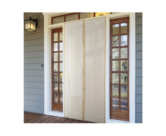 Антимоскитная сетка СИМАЛЕНД 80x210 см, на магнитах, цвет бежевый 4095236 – изображение 2