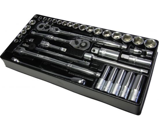 Набор головок и аксессуаров Hans ложемент 3/8 38 шт TT-38 – изображение 2