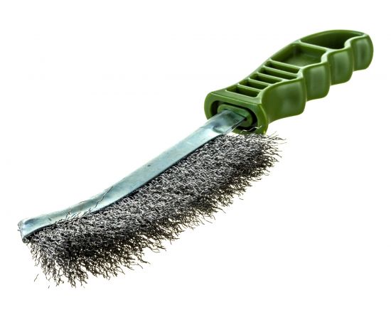 Щётка с пластиковой рукояткой, стальная щетина Дело техники 270211 – изображение 2