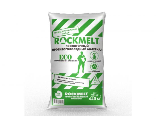 Противогололедный реагент 20кг Rockmelt ECO 63418 – изображение 2