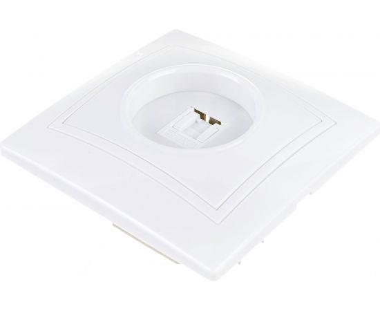 1местная компьютерная розетка IEK КВАРТА белый EKK10-K01-DM – изображение 2