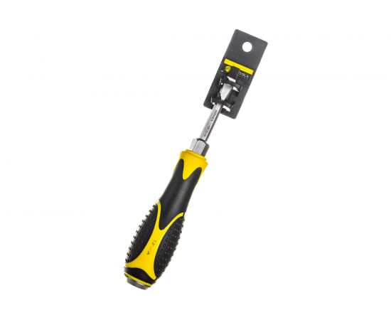 Шлицевая отвертка SL6.5х 75мм H6мм магнитная ударная силовая с держателем ЭВРИКА ER-4SA-04H – изображение 2