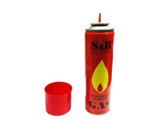 Газ для зажигалок S&B 250 мл, объем 335см3 ГС 006 – изображение 2