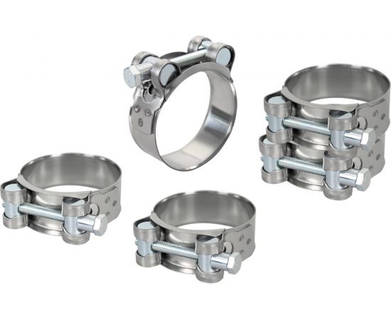 Силовой хомут из нержавеющей стали KRAFT W2, 48-51 мм, уп. 5 шт. KT 880522 – изображение 3