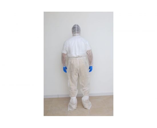 Защитный одноразовый нестерильный комбинезон РЕАЛ, плотность 40-42 г/кв.м, размер XXL, 1603003000276 – изображение 3