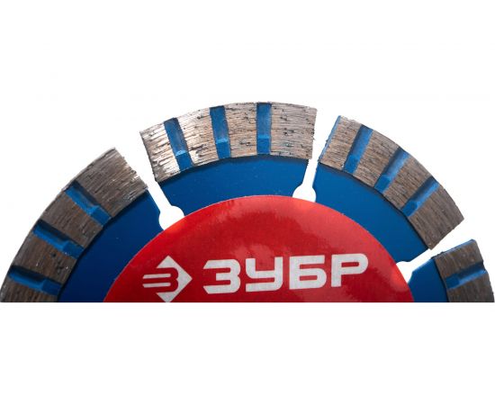 Круг отрезной алмазный турбо-сегментный БЕТОН (105х22.2 мм) Зубр 36658-105 – изображение 3