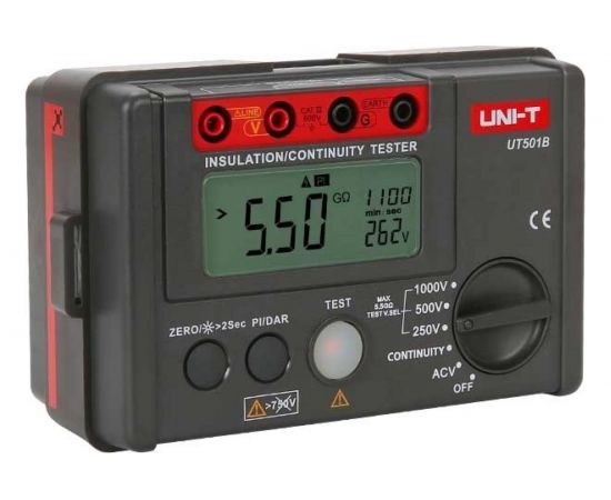 Цифровой измеритель сопротивления изоляции UNI-T UT501B 00-00002639 – изображение 3