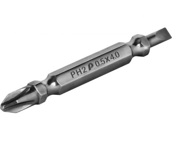 Бита двусторонняя PH2-SL 0.5-4 Профи (2 шт; 60 мм) ПРАКТИКА 776-546 – изображение 4
