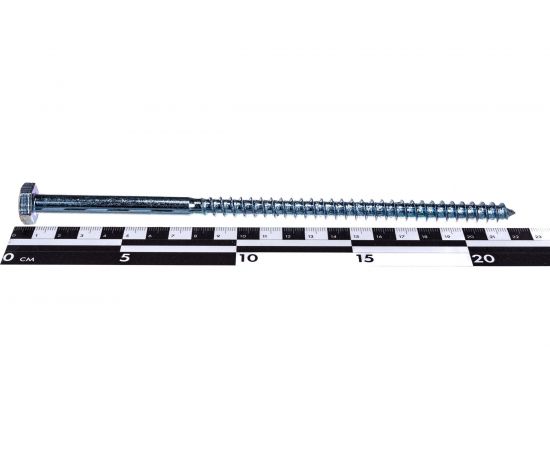Шуруп глухарь с шестигранной головкой Метизный двор 10x220, 20 шт. 4607159064066 – изображение 4