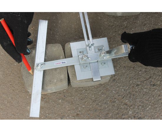 Разметчик тротуарной плитки LUCKY Guy Быстрый шаблон, оцинкованный 700 19 701 0LG – изображение 4