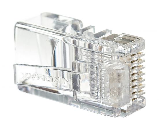 Многожильный коннектор NIKOMAX RJ45/8P8C 100шт NMC-RJ88RE06UD1-100 – изображение 6