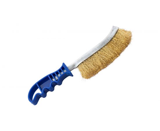 Металлическая щетка DolleX с пластмассовой ручкой, в блистере BRM-240 