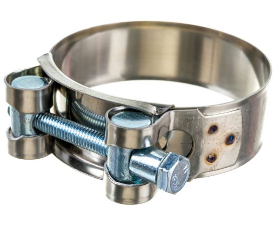 Силовой хомут Nord-Yada Д: 60-63 мм, Ш: 22 мм, Т: 0,6 мм, болт: М6х60, нерж. сталь 902887 