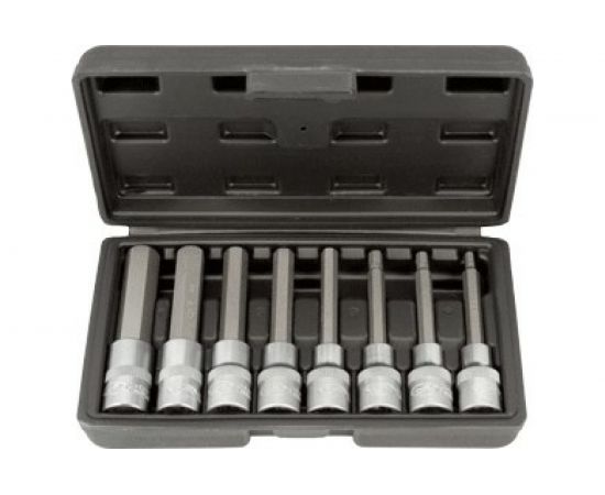 Набор головок-бит DR1/2, HEX 8 шт, в кейсе 5-17 мм, L=100 мм АвтоDело 39400 14988 