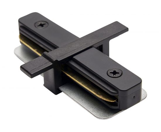 Прямой коннектор для встраиваемого шинопровода FERON черный, LD1004 10358 