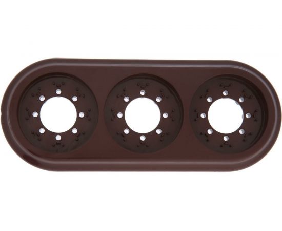 Рамка 3-местная Bylectrica, серия РЕТРО ЮЛИГ.735212.472, шоколад 