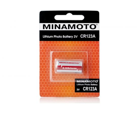 Батарейка Minamoto CR123, 1 card 856 