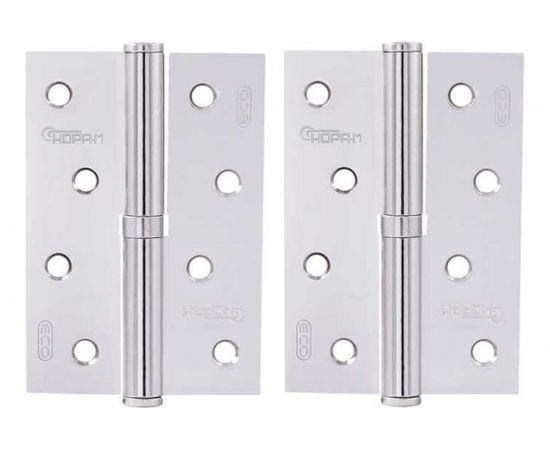 Петля НОРА-М ЕСО 750-4""-FHP-ECO хром.покр. левая 100х70х2,5 15438 