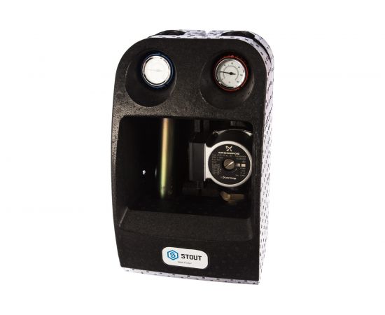 Насосная группа с прямым контуром (1"", с насосом Grundfos UPSO 25-65 в теплоизоляции, DN 25) STOUT SDG-0001-002502 