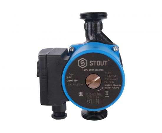 Циркуляционный насос STOUT 25/60-180 SPC-0001-2560180 RG008V60G6CIK4 – изображение 2
