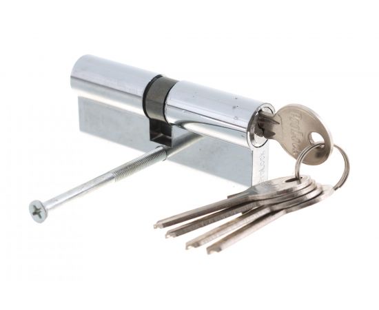 Цилиндровый механизм HOME 80 мм, 5 ключей, цвет хром, ЦАМ CICAM80CKK – изображение 2