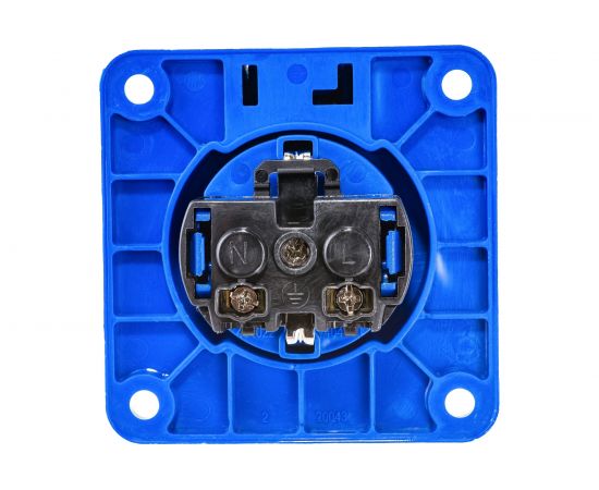 Панельная розетка IEK MAGNUM SCHUKO РП17-3, с увеличенным фланцем, IP54 PSN71-016-3-4-54-K07 – изображение 2