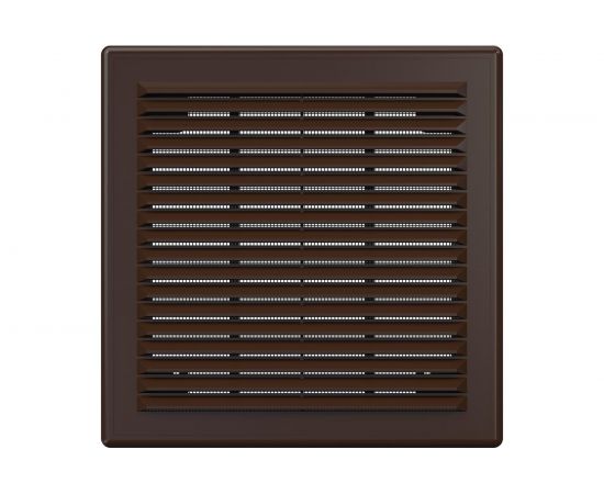 Решетка с рамкой (208х208 мм, коричневая) ERA 2121Р 86-665 – изображение 2