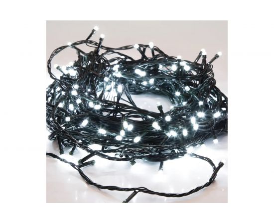 Светодиодная гирлянда NEON-NIGHT Твинкл-Лайт 8 режимов, 20м, 160 LED, тёмно-зелёный провод, белый 303-115 – изображение 2