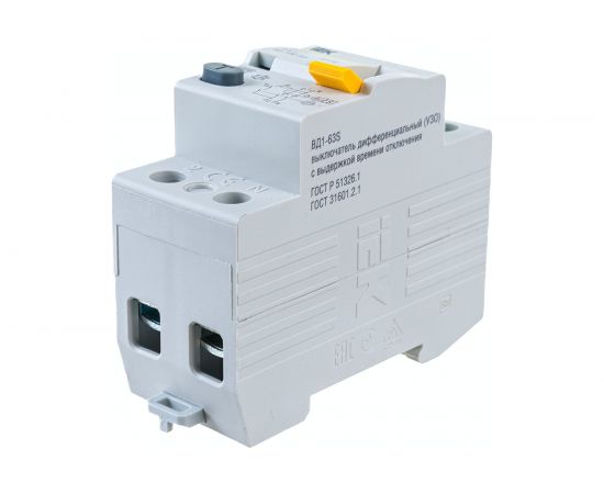 Устройство защитного отключения IEK ВД1-63S УЗО, 2Р, 63А, 100мА MDV12-2-063-100 – изображение 2