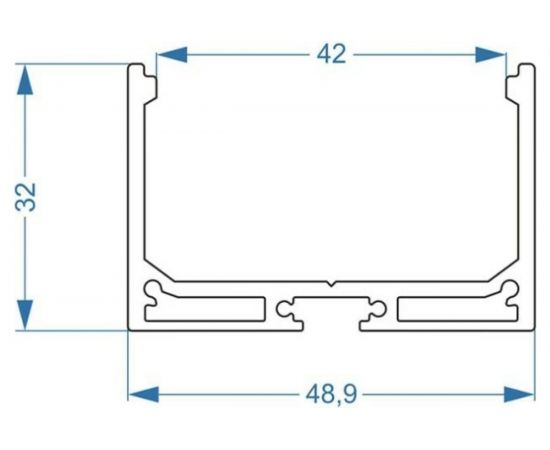 Алюминиевый профиль ArdyLight универсальный ALS-5032 anod 2.0 с экраном 50100 – изображение 3
