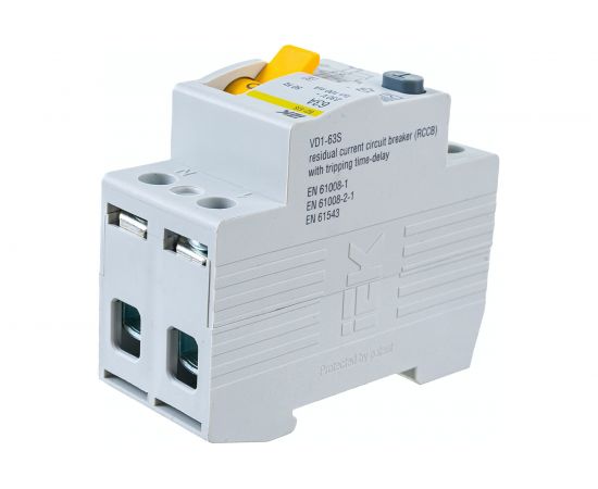 Устройство защитного отключения IEK ВД1-63S УЗО, 2Р, 63А, 100мА MDV12-2-063-100 – изображение 3
