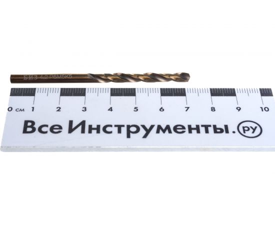 Сверло по металлу КОБАЛЬТ (10 шт; 4.2х43х75 мм; Р6М5К5; класс А1) Gigant GT-137 – изображение 3